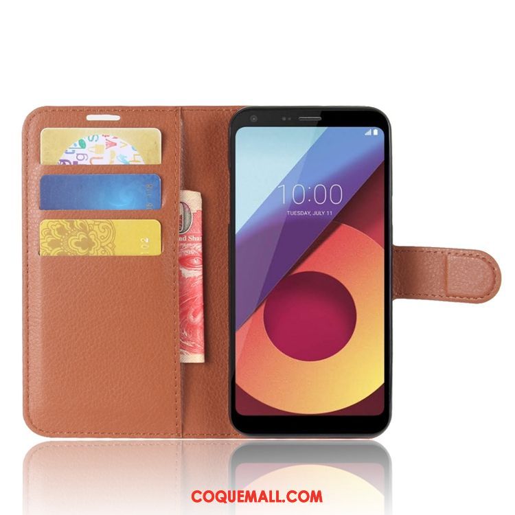 Étui Lg Q6 Carte Étui En Cuir Portefeuille, Coque Lg Q6 Modèle Fleurie Tout Compris