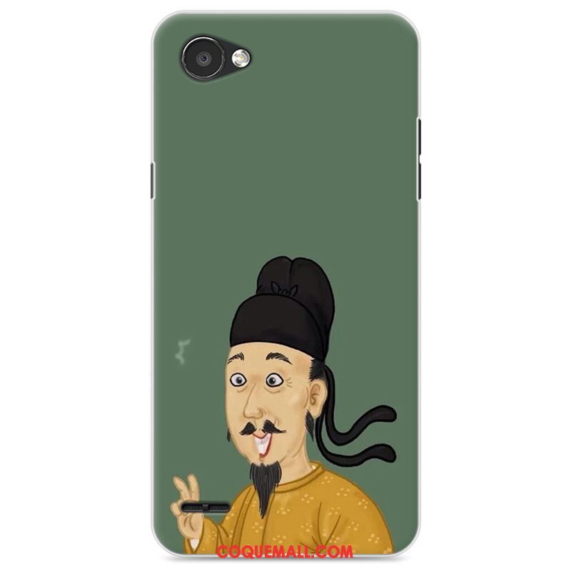 Étui Lg Q6 Jaune Amoureux Fluide Doux, Coque Lg Q6 Silicone Tendance