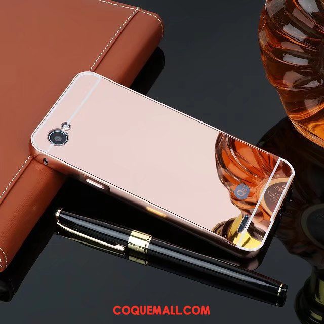 Étui Lg Q6 Or Rose Incassable Métal, Coque Lg Q6 Personnalité Difficile