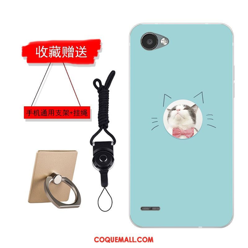 Étui Lg Q6 Super Mignon Dessin Animé Charmant, Coque Lg Q6 Jaune Incassable