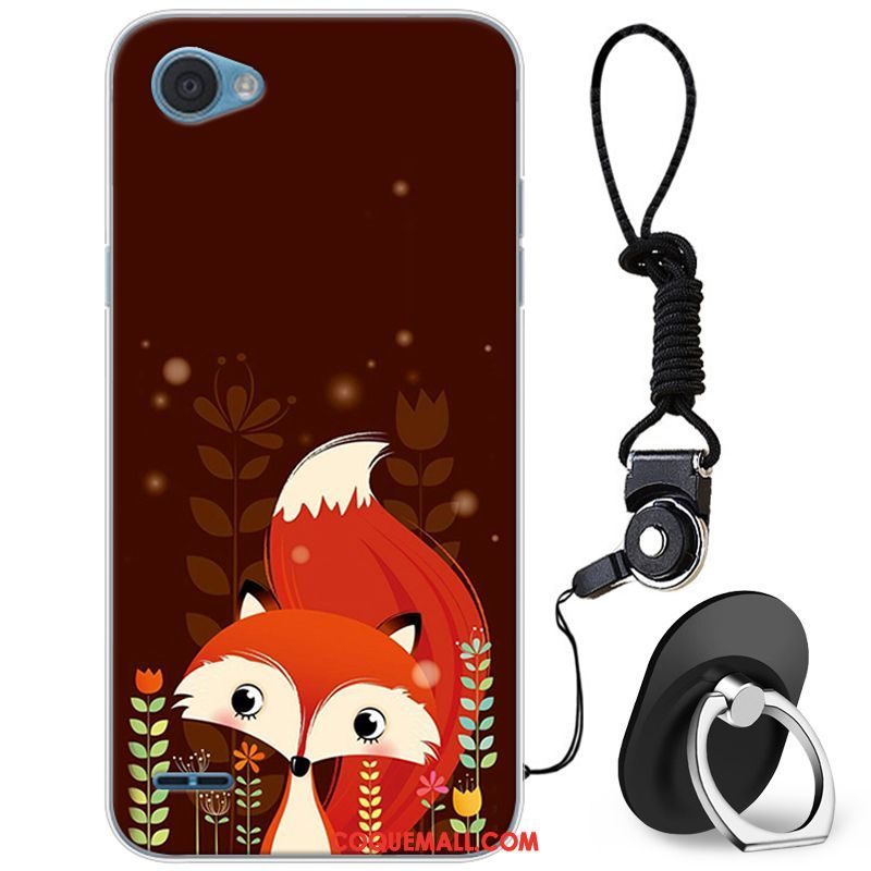 Étui Lg Q6 Tout Compris Dessin Animé Bleu, Coque Lg Q6 Charmant Téléphone Portable