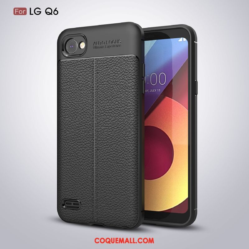 Étui Lg Q6 Téléphone Portable Bleu Protection, Coque Lg Q6 Tout Compris Couleur Unie