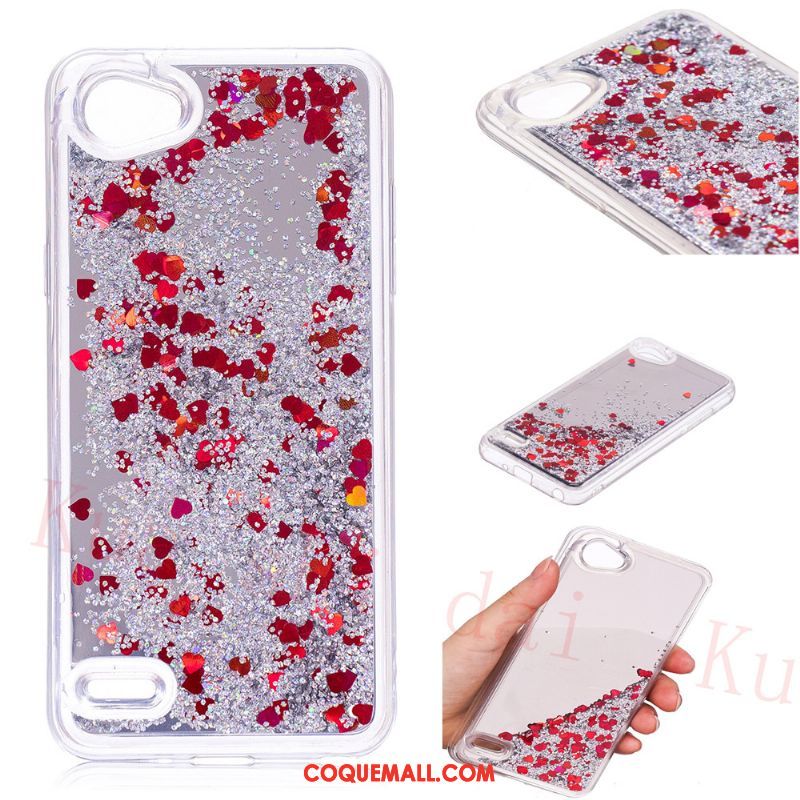 Étui Lg Q6 Téléphone Portable Quicksand Europe, Coque Lg Q6 Rouge Rose