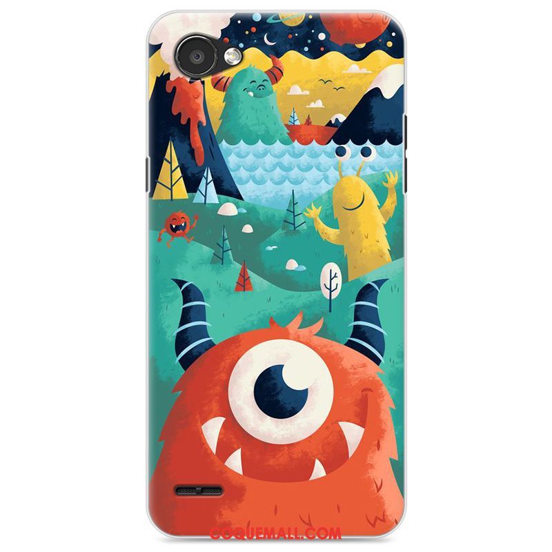 Étui Lg Q6 Violet Silicone Dessin Animé, Coque Lg Q6 Charmant Incassable