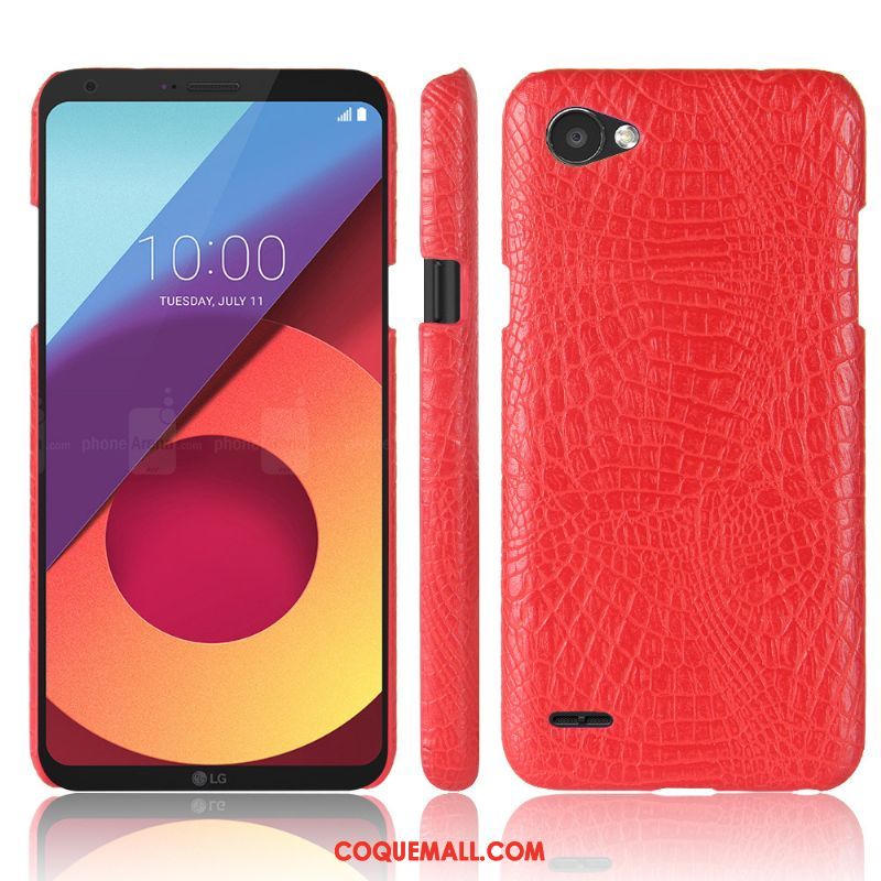 Étui Lg Q6 Étui En Cuir Clair Téléphone Portable, Coque Lg Q6 Incassable Crocodile Modèle