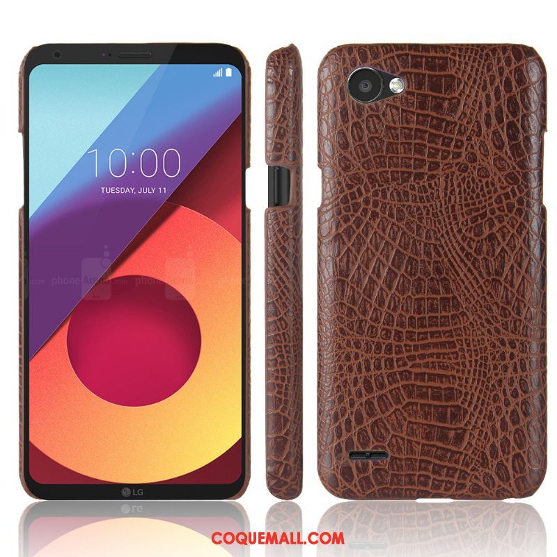 Étui Lg Q6 Étui En Cuir Clair Téléphone Portable, Coque Lg Q6 Incassable Crocodile Modèle