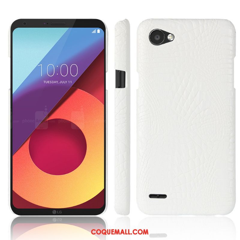 Étui Lg Q6 Étui En Cuir Clair Téléphone Portable, Coque Lg Q6 Incassable Crocodile Modèle