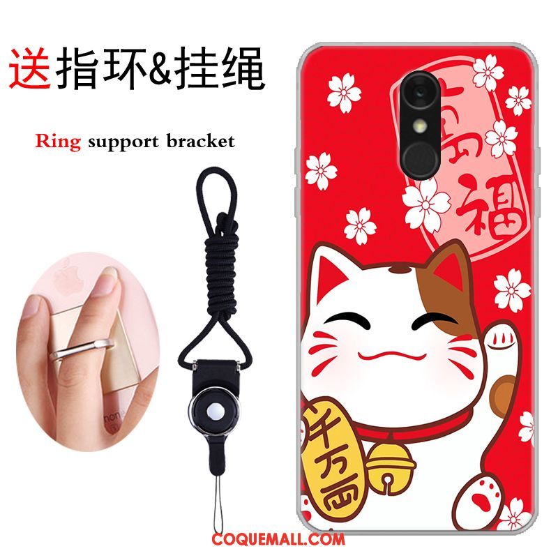 Étui Lg Q7 Marque De Tendance Chat Tout Compris, Coque Lg Q7 Dessin Animé Créatif