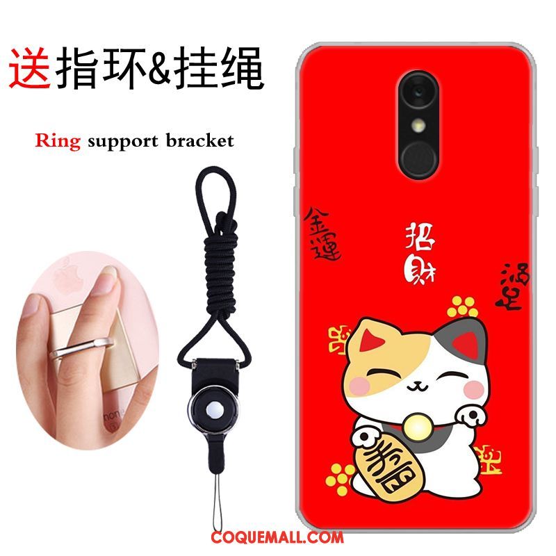 Étui Lg Q7 Marque De Tendance Chat Tout Compris, Coque Lg Q7 Dessin Animé Créatif