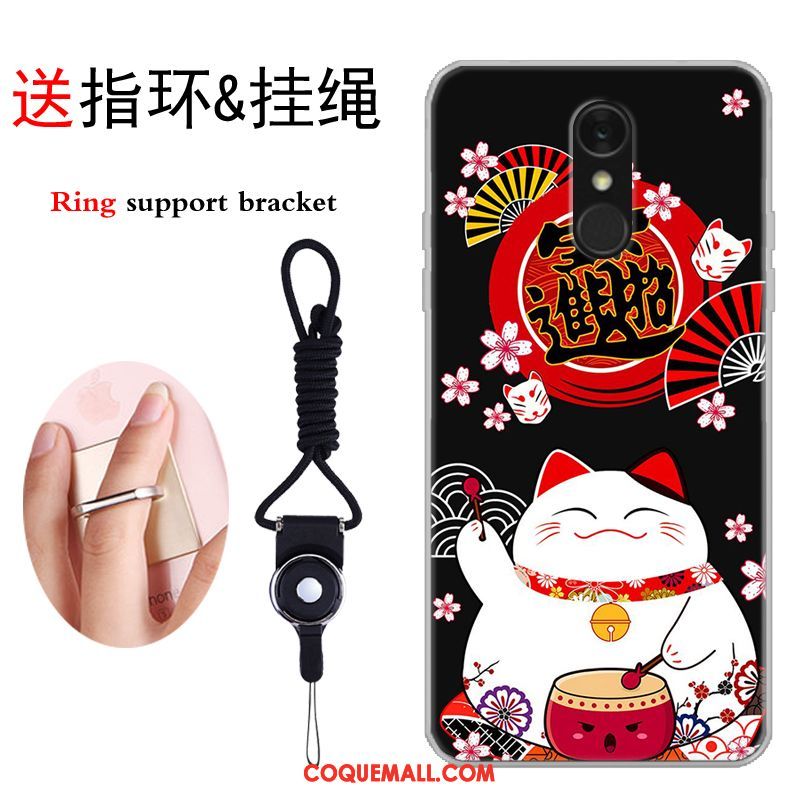 Étui Lg Q7 Marque De Tendance Chat Tout Compris, Coque Lg Q7 Dessin Animé Créatif