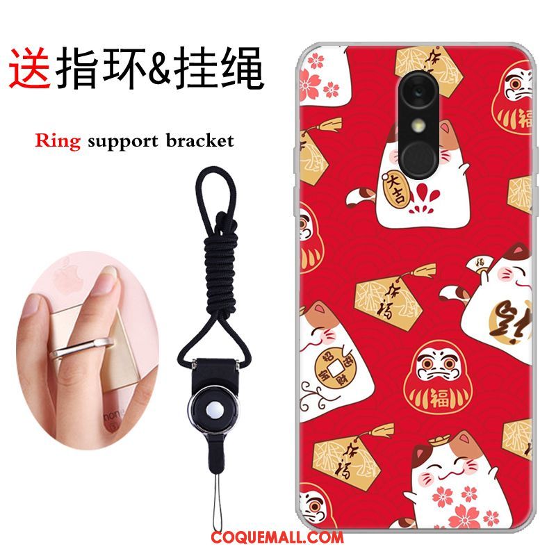 Étui Lg Q7 Marque De Tendance Chat Tout Compris, Coque Lg Q7 Dessin Animé Créatif