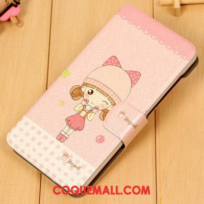 Étui Lg Q7 Rose Protection Étui En Cuir, Coque Lg Q7 Téléphone Portable