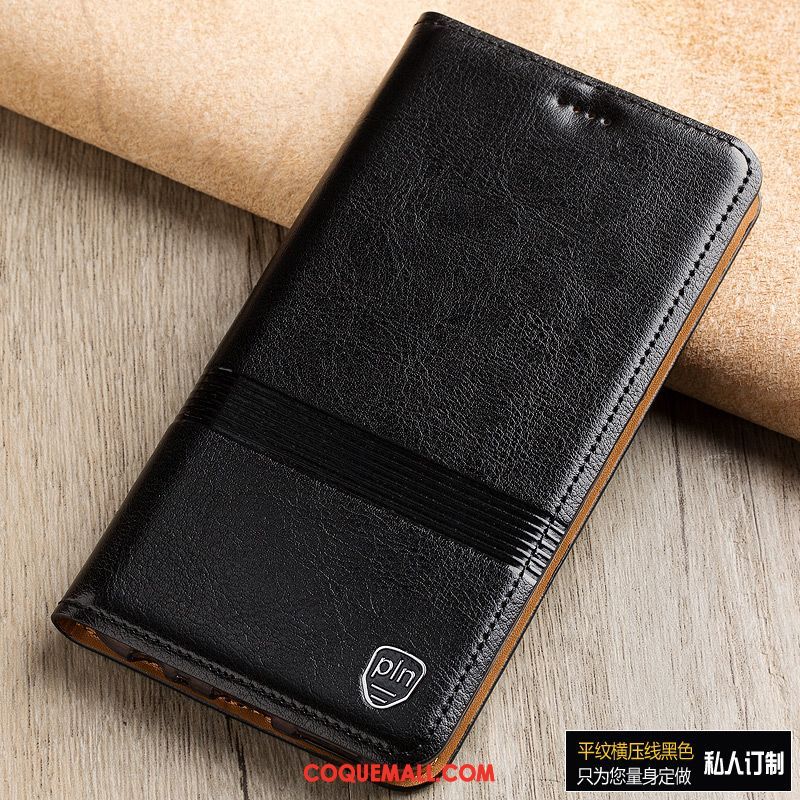 Étui Lg Q7 Étui En Cuir Cuir Véritable Tout Compris, Coque Lg Q7 Téléphone Portable Europe Braun