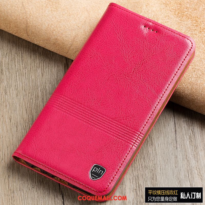 Étui Lg Q7 Étui En Cuir Cuir Véritable Tout Compris, Coque Lg Q7 Téléphone Portable Europe Braun