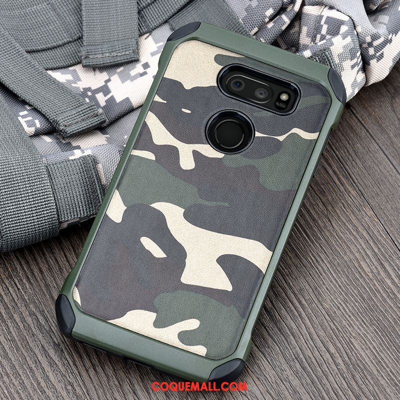 Étui Lg V30 Camouflage Incassable Tendance, Coque Lg V30 Tout Compris Protection Braun