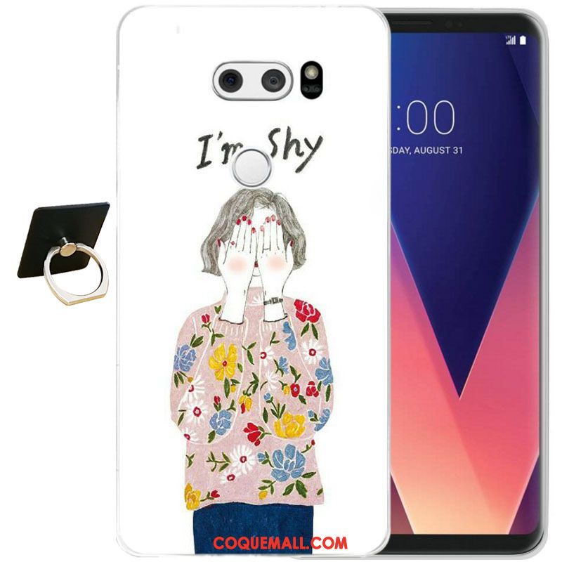 Étui Lg V30 Fleur Incassable Protection, Coque Lg V30 Protection Contre Les Explosions Tout Compris