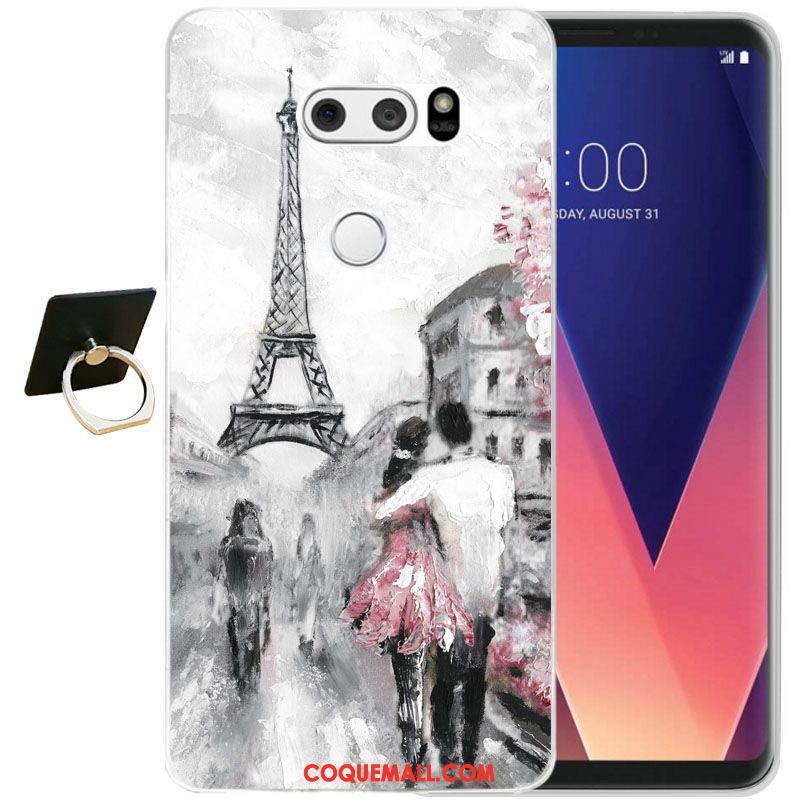 Étui Lg V30 Fleur Incassable Protection, Coque Lg V30 Protection Contre Les Explosions Tout Compris