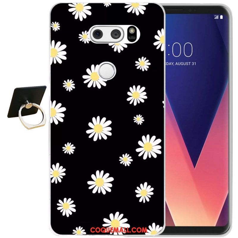 Étui Lg V30 Fleur Incassable Protection, Coque Lg V30 Protection Contre Les Explosions Tout Compris