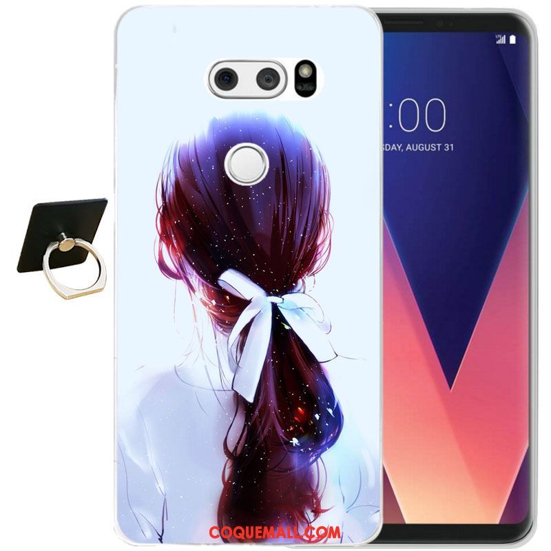 Étui Lg V30 Fleur Incassable Protection, Coque Lg V30 Protection Contre Les Explosions Tout Compris