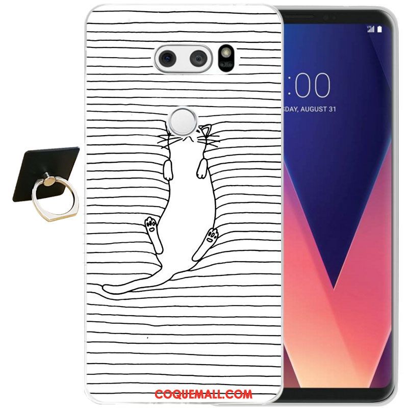 Étui Lg V30 Fleur Incassable Protection, Coque Lg V30 Protection Contre Les Explosions Tout Compris