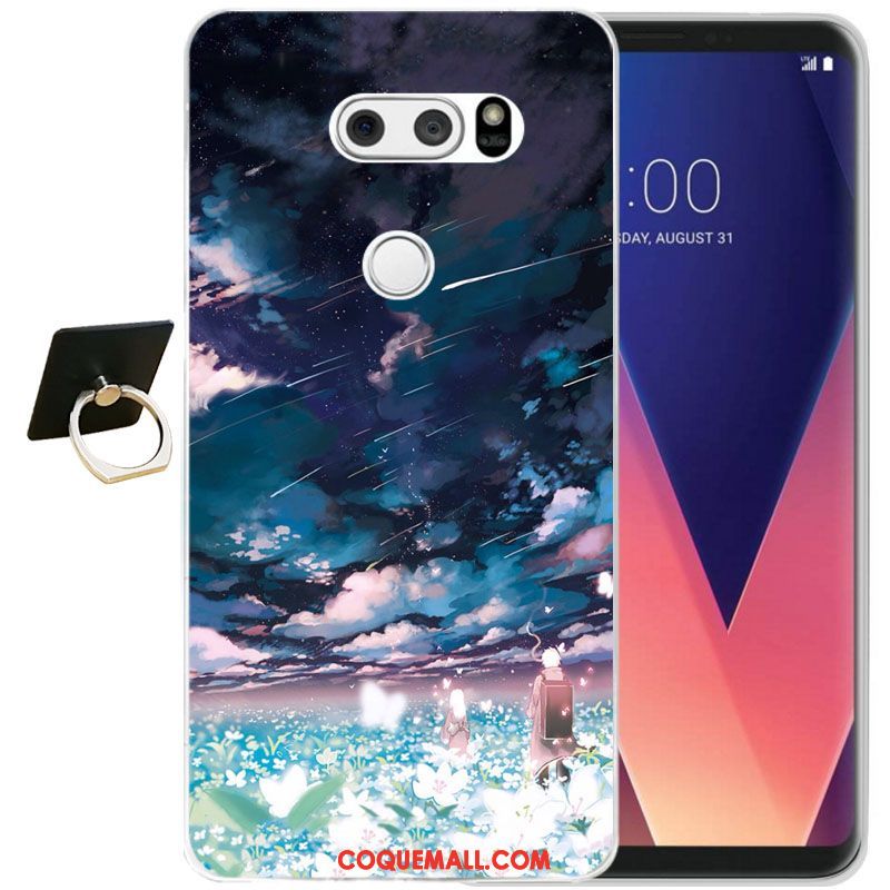 Étui Lg V30 Fleur Incassable Protection, Coque Lg V30 Protection Contre Les Explosions Tout Compris