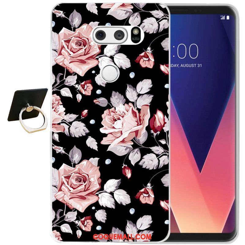 Étui Lg V30 Fleur Incassable Protection, Coque Lg V30 Protection Contre Les Explosions Tout Compris