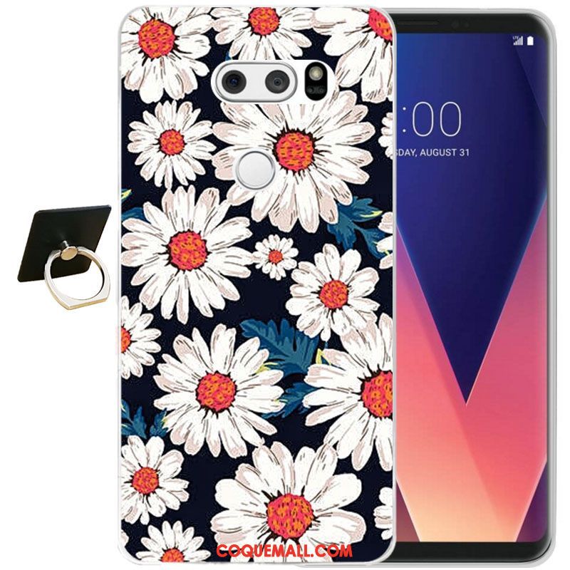 Étui Lg V30 Fleur Incassable Protection, Coque Lg V30 Protection Contre Les Explosions Tout Compris