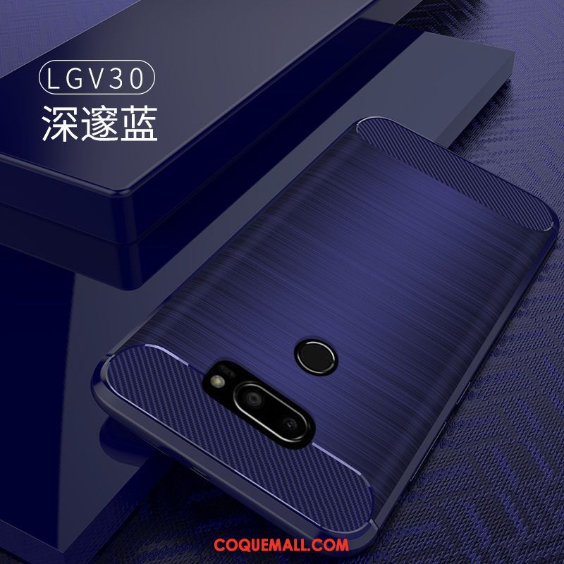 Étui Lg V30 Fluide Doux Protection Vert, Coque Lg V30 Incassable Délavé En Daim