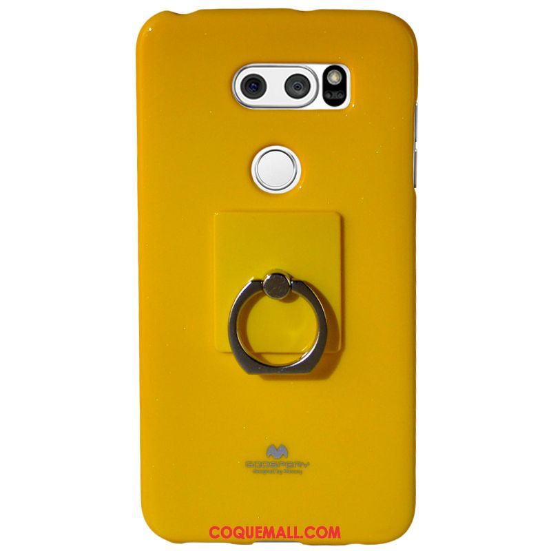 Étui Lg V30 Fluide Doux Rouge Transparent, Coque Lg V30 Téléphone Portable Tout Compris