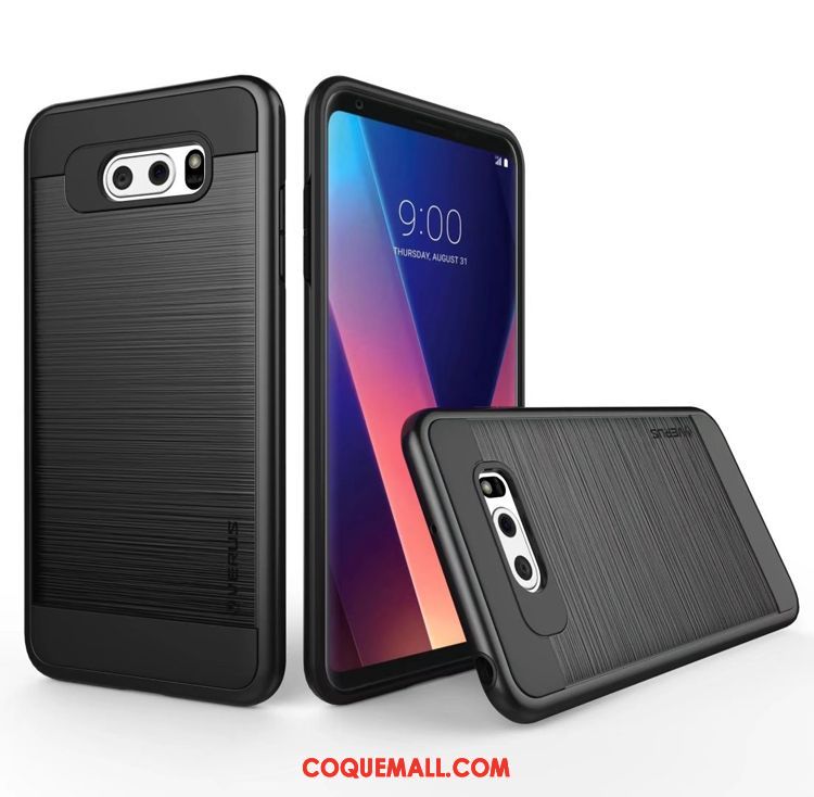 Étui Lg V30 Nouveau Trois Défenses Pu, Coque Lg V30 Coque En Silicone Incassable