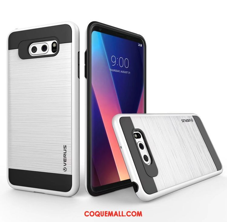 Étui Lg V30 Nouveau Trois Défenses Pu, Coque Lg V30 Coque En Silicone Incassable