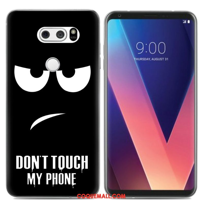 Étui Lg V30 Peinture À L'huile Téléphone Portable Créatif, Coque Lg V30 Petit Frais