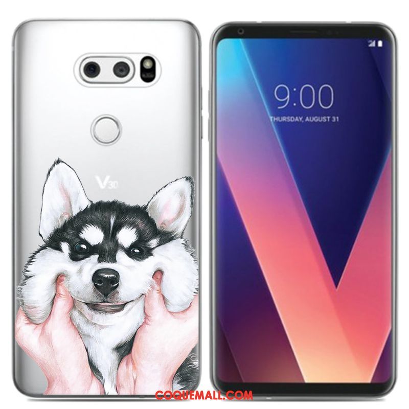 Étui Lg V30 Peinture À L'huile Téléphone Portable Créatif, Coque Lg V30 Petit Frais