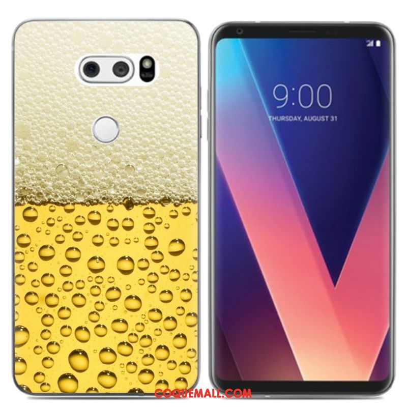 Étui Lg V30 Peinture À L'huile Téléphone Portable Créatif, Coque Lg V30 Petit Frais