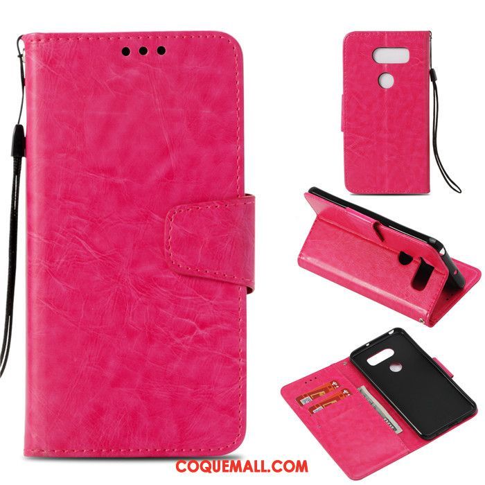 Étui Lg V30 Protection Téléphone Portable Or Rose, Coque Lg V30 Silicone Étui En Cuir