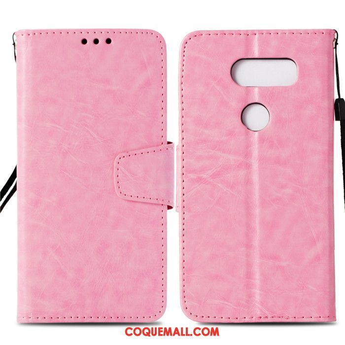 Étui Lg V30 Protection Téléphone Portable Or Rose, Coque Lg V30 Silicone Étui En Cuir