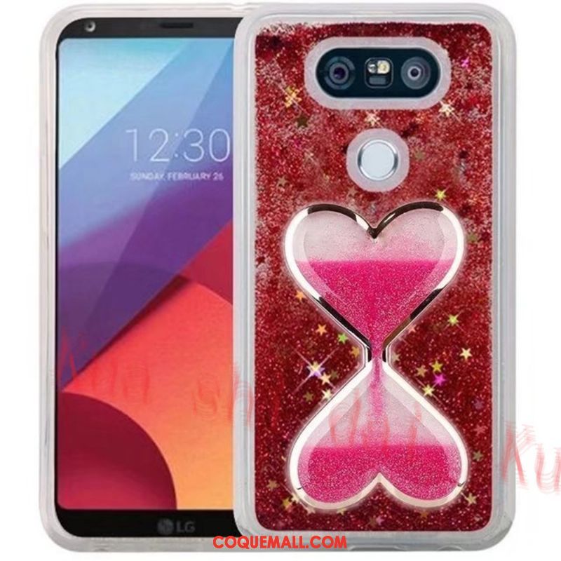 Étui Lg V30 Rose Quicksand Téléphone Portable, Coque Lg V30 Liquide Incassable Sandfarben