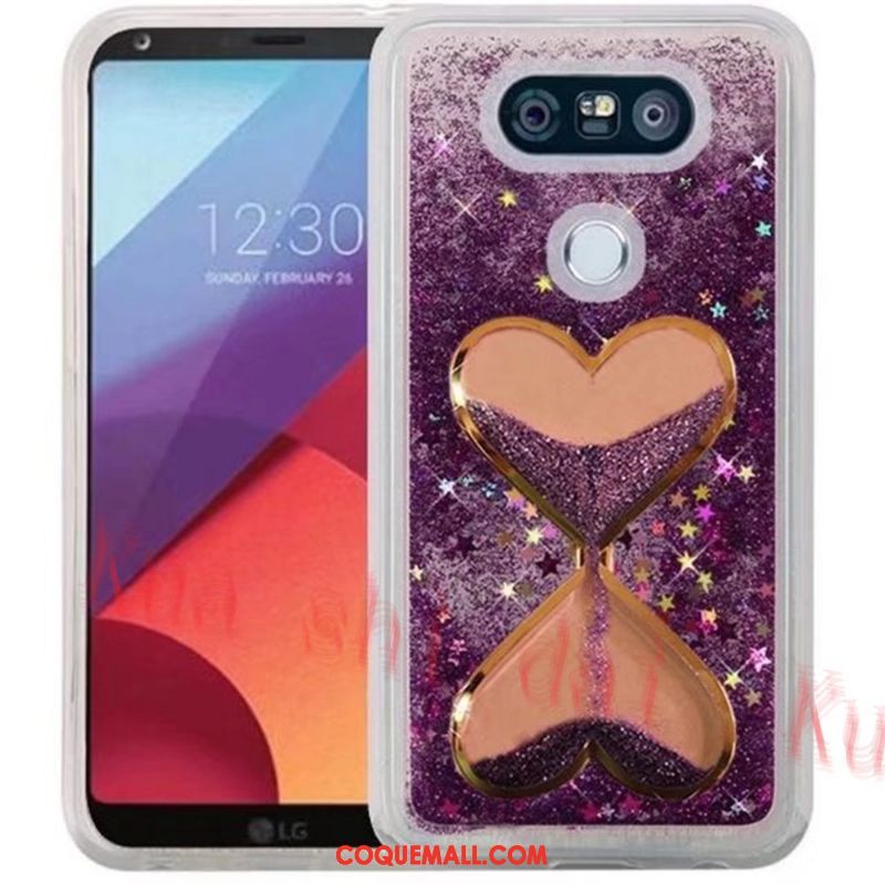 Étui Lg V30 Rose Quicksand Téléphone Portable, Coque Lg V30 Liquide Incassable Sandfarben