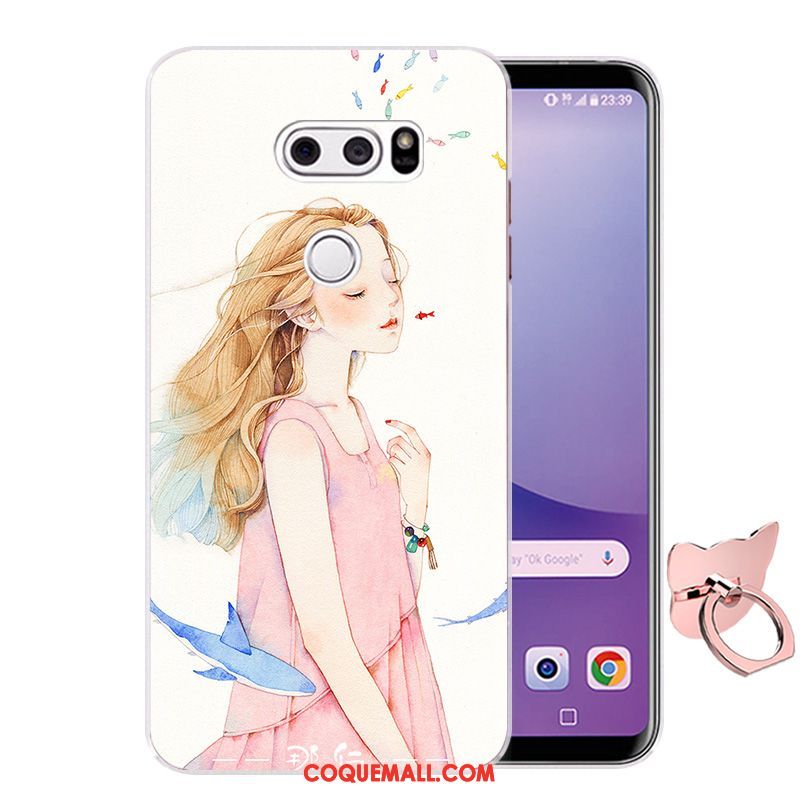 Étui Lg V30 Silicone Téléphone Portable Bleu, Coque Lg V30 Fluide Doux Incassable