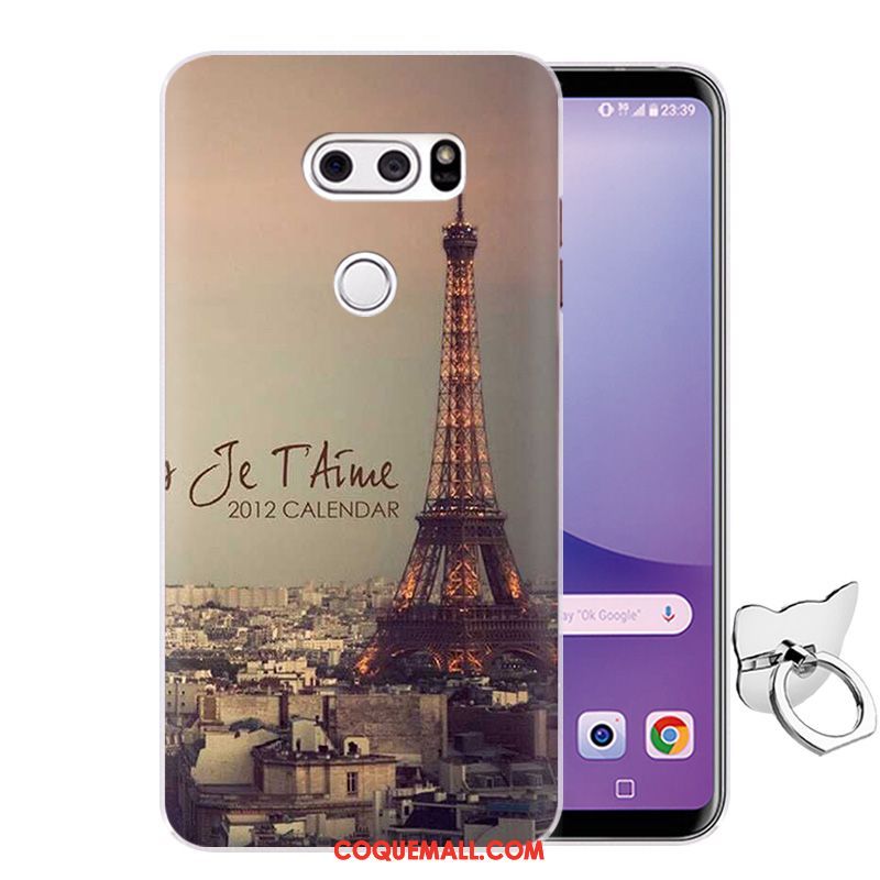 Étui Lg V30 Silicone Téléphone Portable Bleu, Coque Lg V30 Fluide Doux Incassable