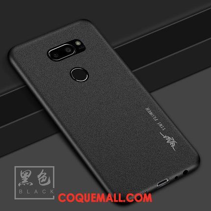 Étui Lg V30 Tempérer Anneau Incassable, Coque Lg V30 Silicone Délavé En Daim Braun