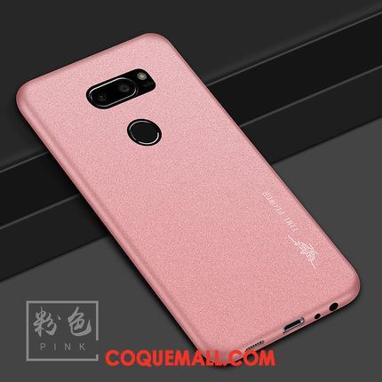 Étui Lg V30 Tempérer Anneau Incassable, Coque Lg V30 Silicone Délavé En Daim Braun