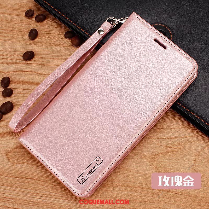 Étui Lg V30 Tout Compris Étui En Cuir Incassable, Coque Lg V30 Or Rose Silicone