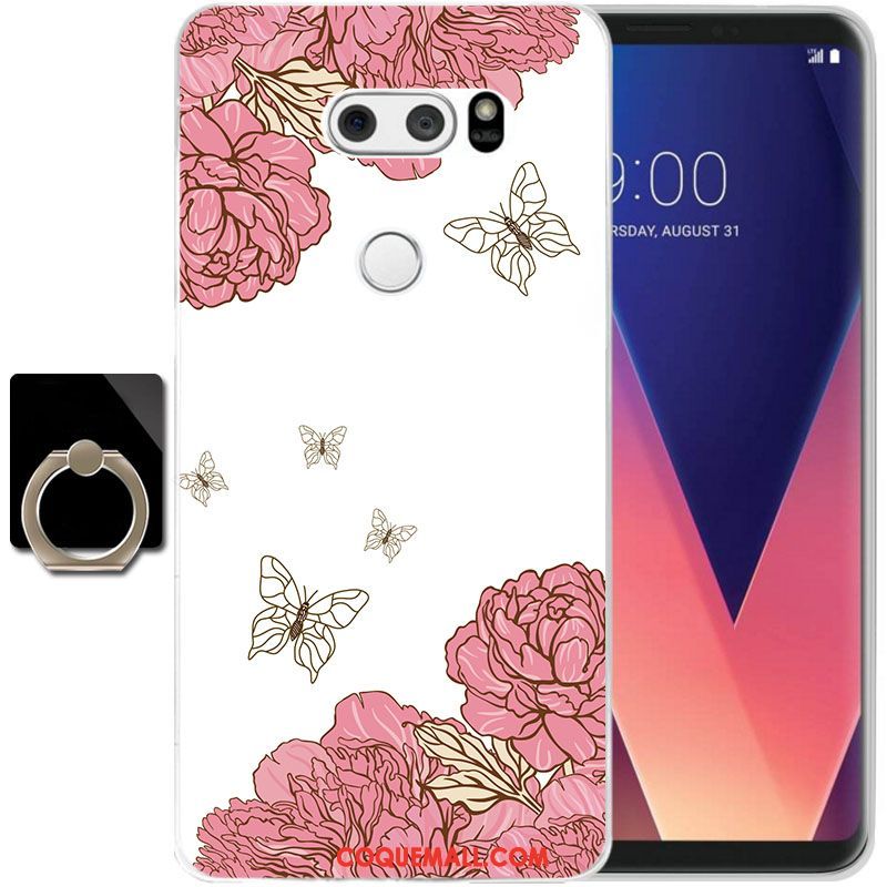 Étui Lg V30 Transparent Fluide Doux Protection, Coque Lg V30 Silicone Tout Compris