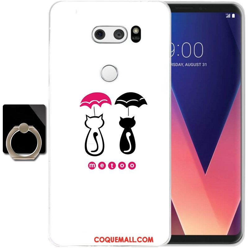 Étui Lg V30 Transparent Fluide Doux Protection, Coque Lg V30 Silicone Tout Compris