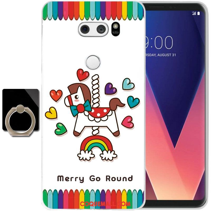 Étui Lg V30 Transparent Fluide Doux Protection, Coque Lg V30 Silicone Tout Compris