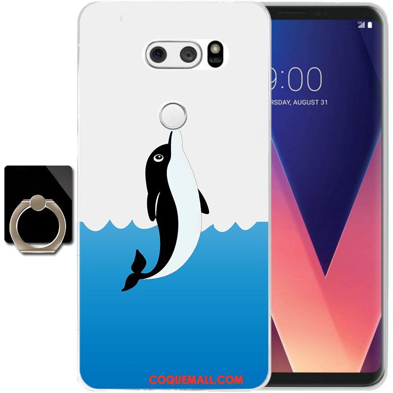 Étui Lg V30 Transparent Fluide Doux Protection, Coque Lg V30 Silicone Tout Compris