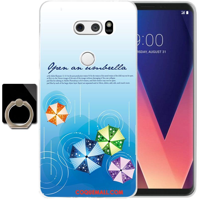 Étui Lg V30 Transparent Fluide Doux Protection, Coque Lg V30 Silicone Tout Compris