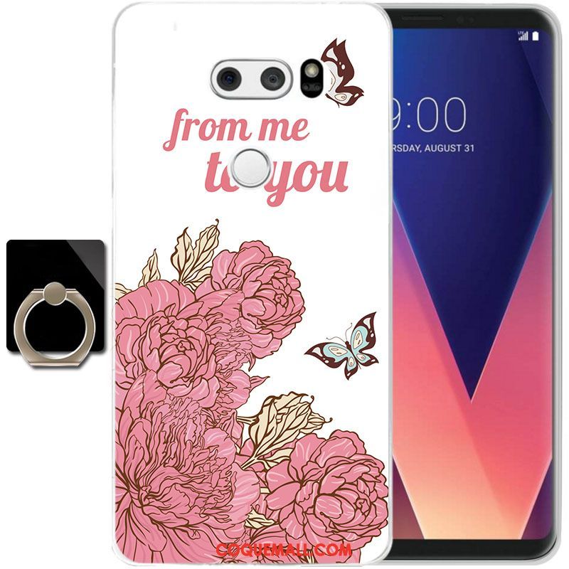 Étui Lg V30 Transparent Fluide Doux Protection, Coque Lg V30 Silicone Tout Compris