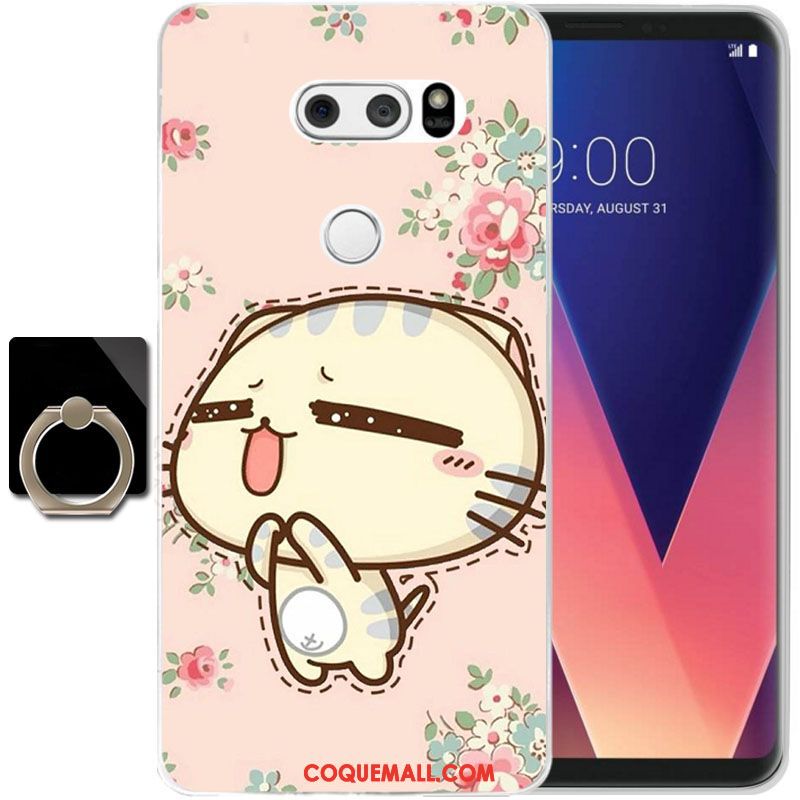 Étui Lg V30 Transparent Fluide Doux Protection, Coque Lg V30 Silicone Tout Compris